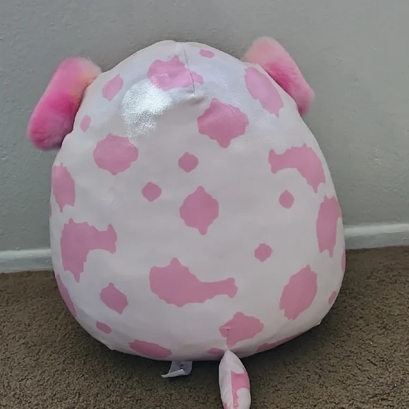 Squishmallows Pink and White Floppy-Eared Stuffed Animal - Picture 2 of 3
